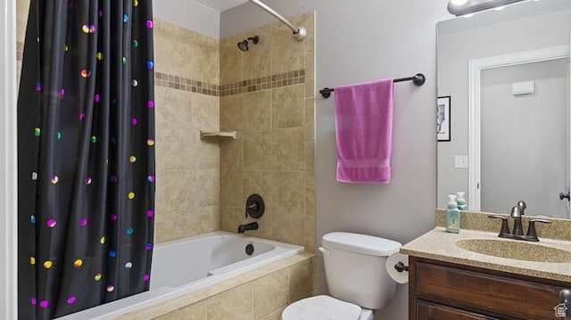 2077 N 1450 W, Clinton, UT 84015 - bathroom with toilet, tiled shower / bath, and vanity