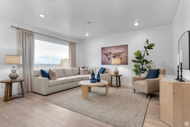 796 N 1860 E Unit 164, Salem, UT 84653 - living room featuring recessed lighting, baseboards, and light wood finished floors