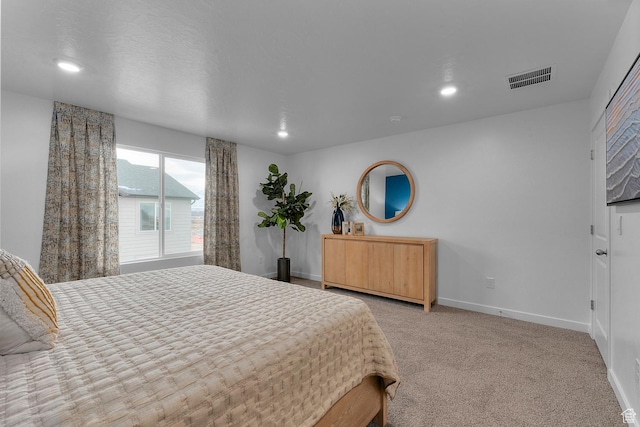 796 N 1860 E Unit 164, Salem, UT 84653 - bedroom with baseboards, light colored carpet, recessed lighting, and visible vents