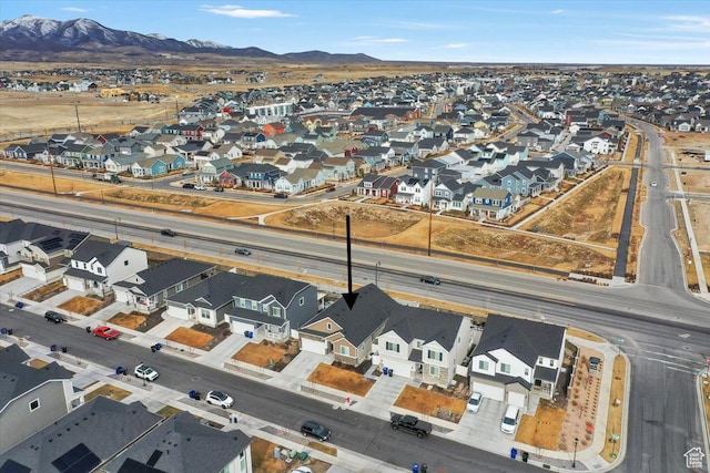 6264 W Antelope Flat Way S, Herriman, UT 84096 - bird's eye view featuring a residential view and a mountain view