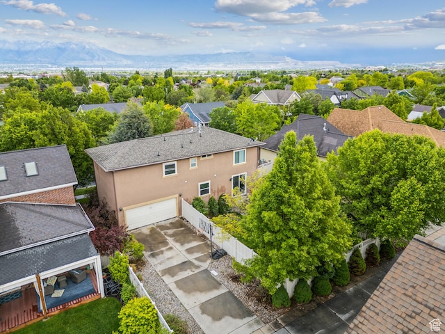 11572 S Harvest Rain Ave, South Jordan, UT 84009 - aerial view of residential area featuring a mountain backdrop