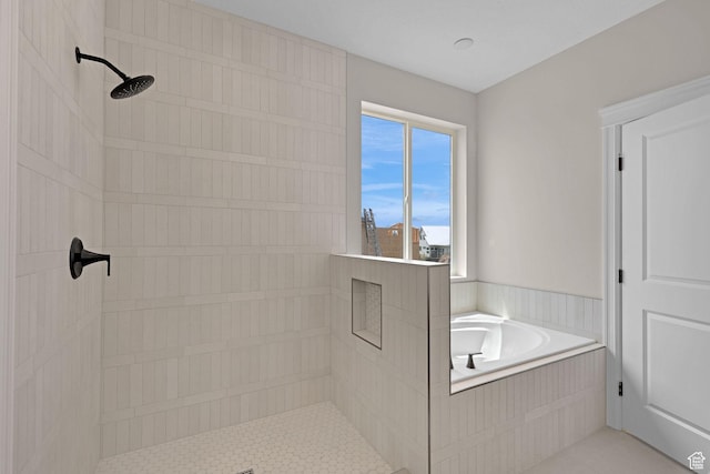 2881 N 3475 W Unit 17, Plain City, UT 84404 - full bath with a tile shower, a bath, and tile patterned floors