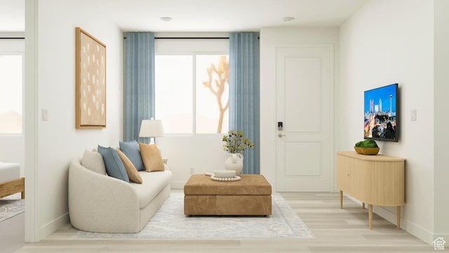 546 S Cecita Way, St George, UT 84770 - living area with baseboards and light wood-type flooring