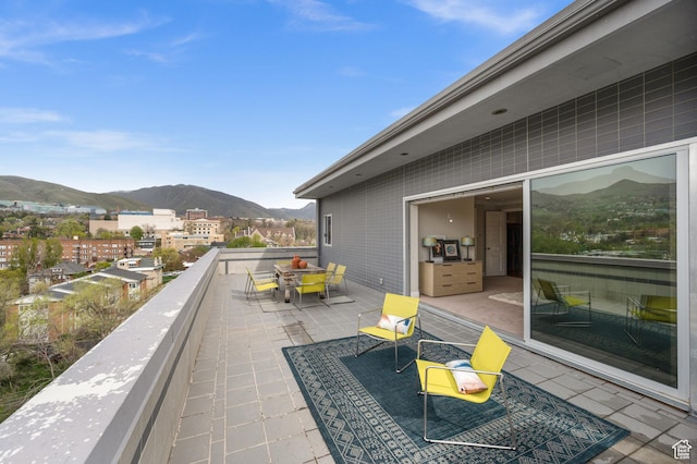 1235 E 200th St S Unit 1001, Salt Lake City, UT 84102 - view of patio / terrace featuring a mountain view and a balcony