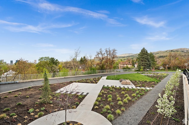 1235 E 200th St S Unit 1001, Salt Lake City, UT 84102 - view of yard with fence and a mountain view