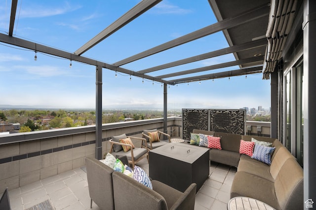 1235 E 200th St S Unit 1001, Salt Lake City, UT 84102 - view of patio featuring a pergola and an outdoor hangout area