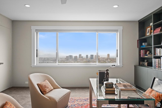 1235 E 200th St S Unit 1001, Salt Lake City, UT 84102 - office space featuring light colored carpet, recessed lighting, and a wealth of natural light