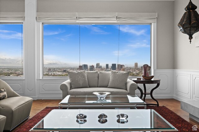 1235 E 200th St S Unit 1001, Salt Lake City, UT 84102 - living area with a wainscoted wall