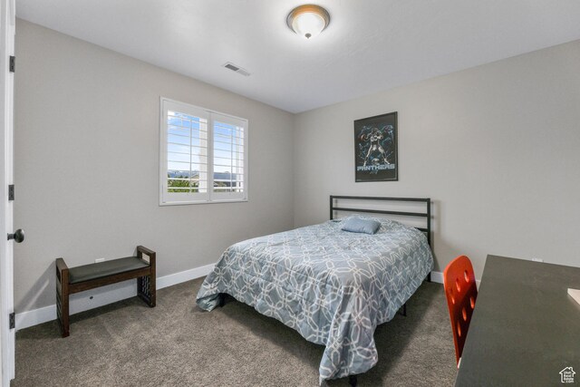 5764 Greenwich Cir, Stansbury Park, UT 84074 - bedroom featuring visible vents, baseboards, and carpet floors