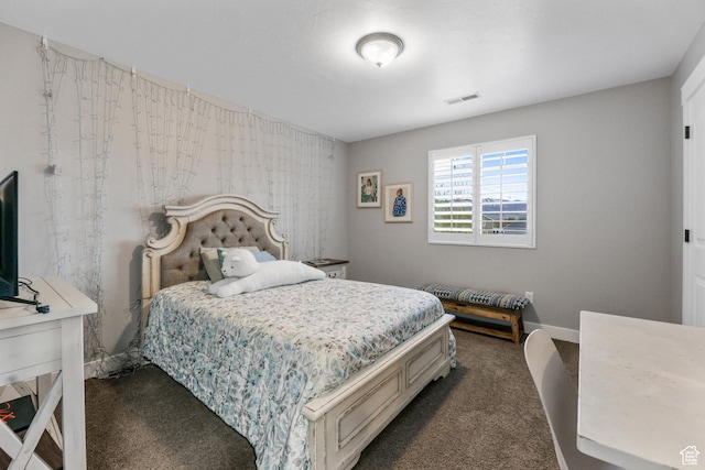 5764 Greenwich Cir, Stansbury Park, UT 84074 - bedroom featuring visible vents and dark colored carpet
