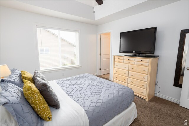 940 N 90 W, Santaquin, UT 84655 - carpeted bedroom featuring baseboards and a ceiling fan