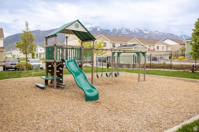 940 N 90 W, Santaquin, UT 84655 - communal playground with a mountain view and a residential view