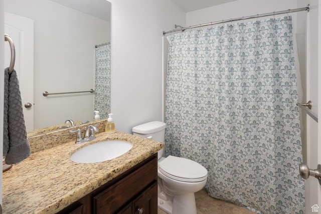 940 N 90 W, Santaquin, UT 84655 - bathroom featuring vanity, tile patterned floors, and curtained shower