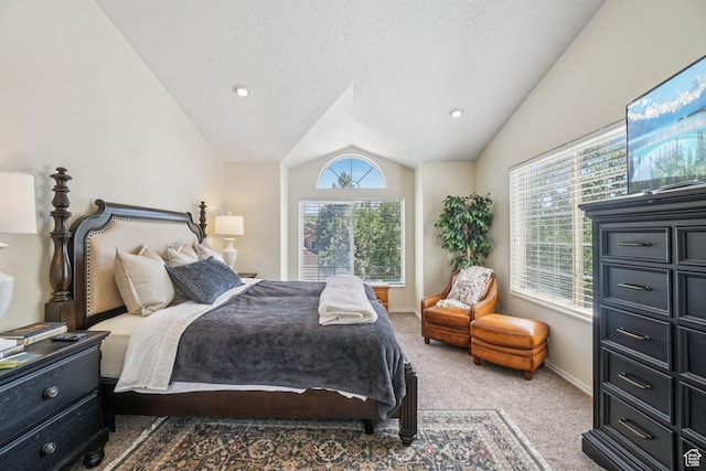 8030 N Springshire Dr, Park City, UT 84098 - carpeted bedroom with vaulted ceiling and baseboards