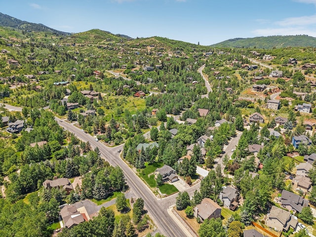 8030 N Springshire Dr, Park City, UT 84098 - aerial view of property and surrounding area featuring a mountainous background