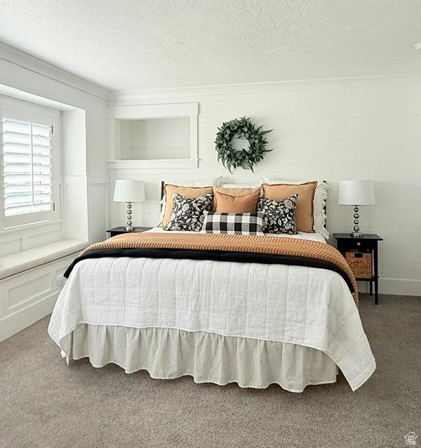 1170 N Main St, Orem, UT 84057 - bedroom featuring carpet floors and a textured ceiling