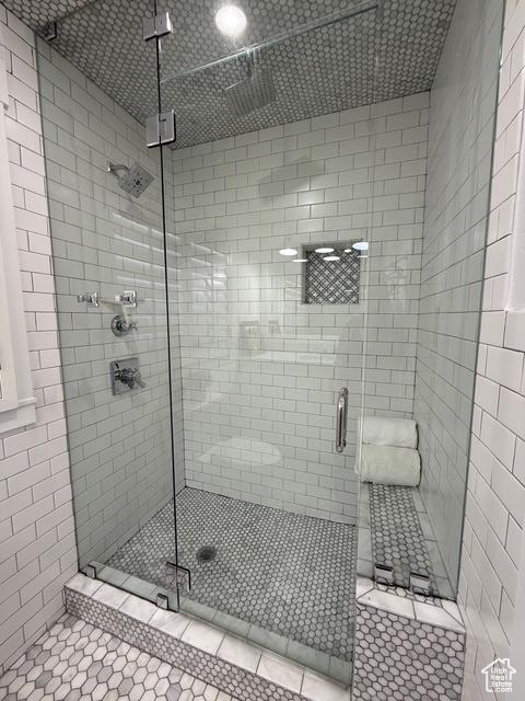 1170 N Main St, Orem, UT 84057 - full bathroom featuring tile patterned flooring and a shower stall