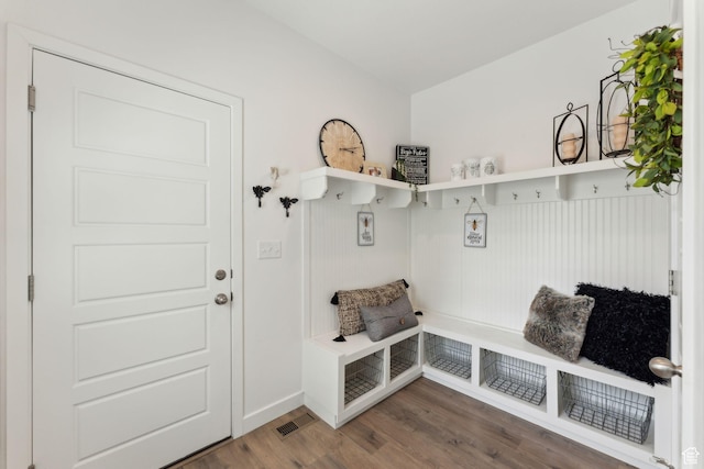 5346 W Canary Grass Way S, South Jordan, UT 84009 - mudroom with wood finished floors