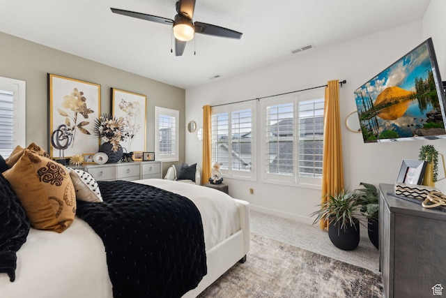 5346 W Canary Grass Way S, South Jordan, UT 84009 - carpeted bedroom with ceiling fan and baseboards