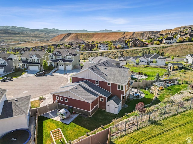 4852 N Arctic Fox Cir W Unit 2800, Lehi, UT 84043 - drone / aerial view featuring a residential view and a mountain view