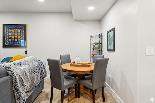 4852 N Arctic Fox Cir W Unit 2800, Lehi, UT 84043 - dining room featuring recessed lighting, baseboards, and wood finished floors