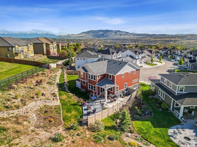 4852 N Arctic Fox Cir W Unit 2800, Lehi, UT 84043 - birds eye view of property with a residential view and a mountain view
