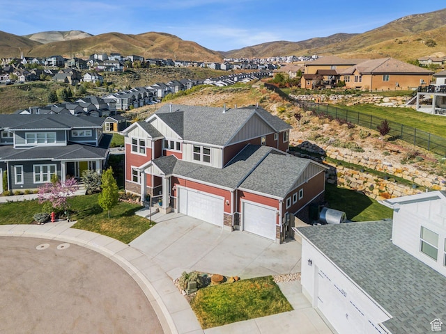 4852 N Arctic Fox Cir W Unit 2800, Lehi, UT 84043 - aerial view with a residential view and a mountain view
