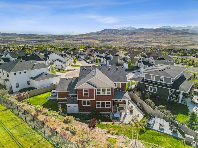4852 N Arctic Fox Cir W Unit 2800, Lehi, UT 84043 - aerial view featuring a mountain view and a residential view