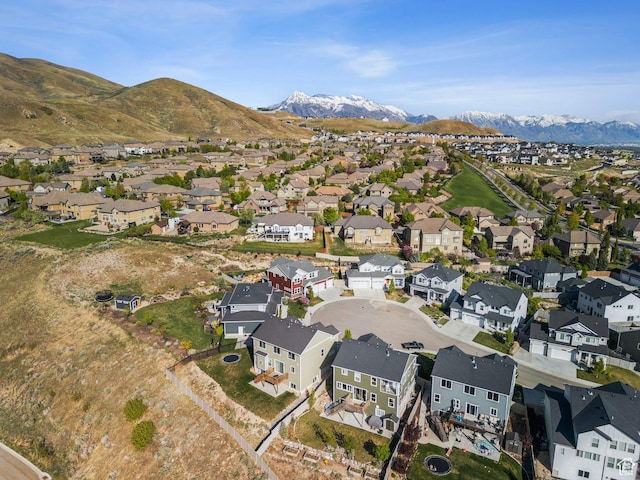 4852 N Arctic Fox Cir W Unit 2800, Lehi, UT 84043 - drone / aerial view with a residential view and a mountain view