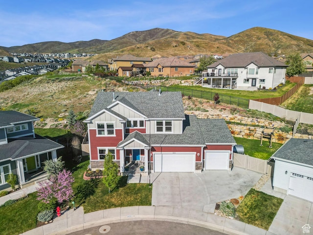 4852 N Arctic Fox Cir W Unit 2800, Lehi, UT 84043 - drone / aerial view with a mountain view and a residential view