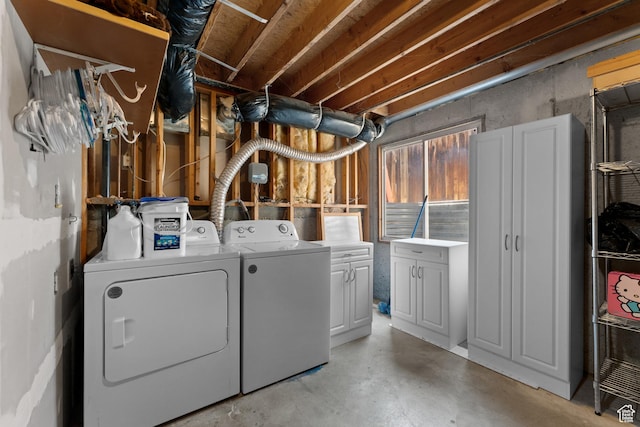 3429 W Beckford Cir, West Jordan, UT 84088 - washroom with cabinet space and washer and clothes dryer