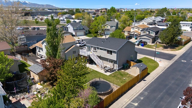 3429 W Beckford Cir, West Jordan, UT 84088 - drone / aerial view featuring a mountain view and a residential view