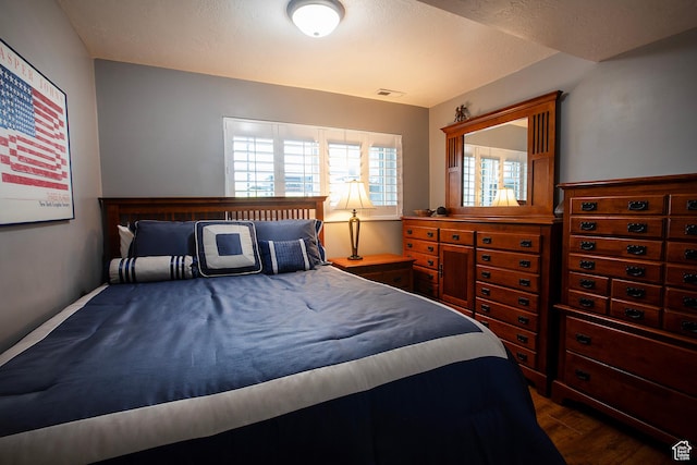5716 S Maplewood Dr E, South Ogden, UT 84405 - bedroom with dark wood finished floors and visible vents