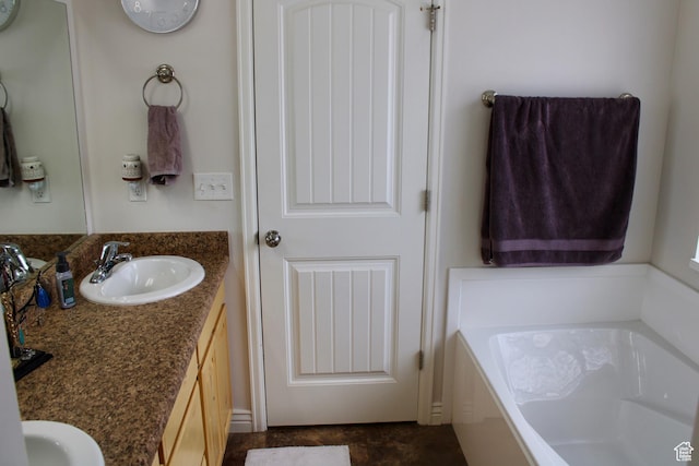 512 Stone Way, Santaquin, UT 84655 - bathroom with double vanity, a sink, and a garden tub