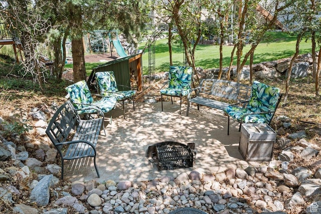 288 S Hillside Dr E, Elk Ridge, UT 84651 - view of patio / terrace