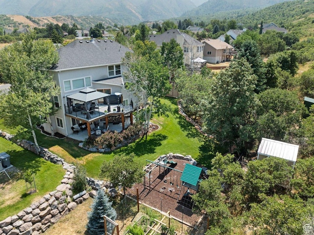 288 S Hillside Dr E, Elk Ridge, UT 84651 - aerial view featuring a residential view