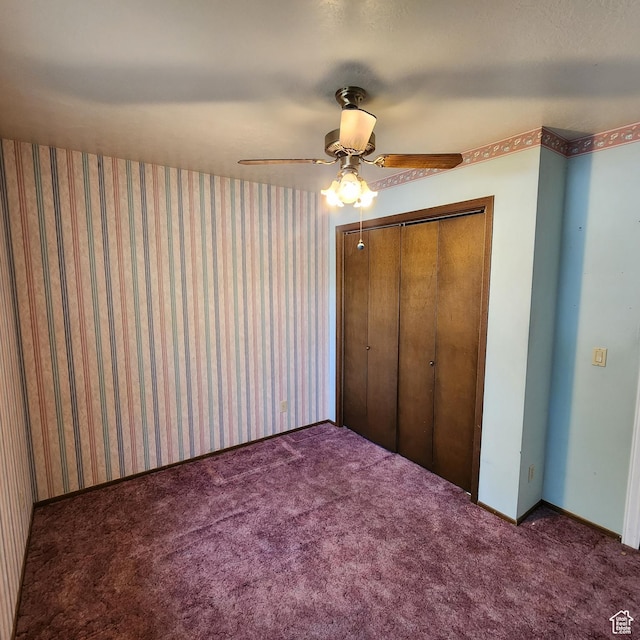 365 E Main St, Grantsville, UT 84029 - unfurnished bedroom with a ceiling fan, carpet, and a closet