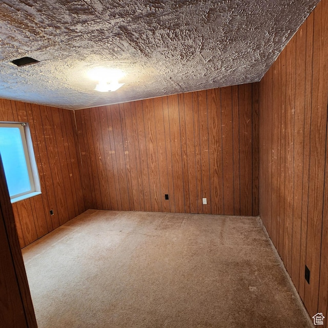 365 E Main St, Grantsville, UT 84029 - carpeted empty room featuring wood walls