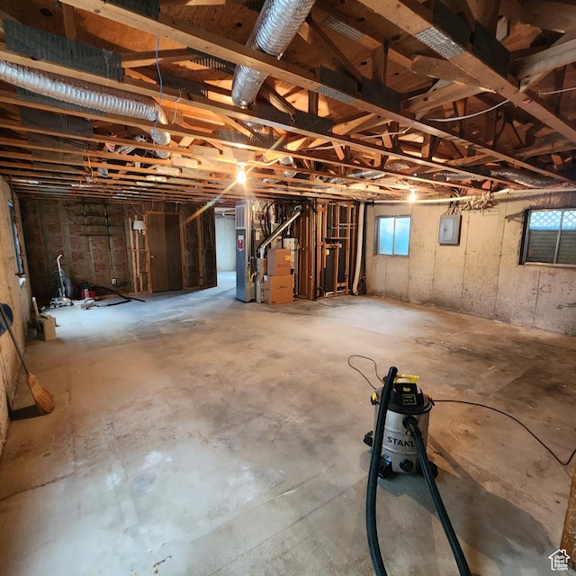 365 E Main St, Grantsville, UT 84029 - below grade area with heating unit and electric panel