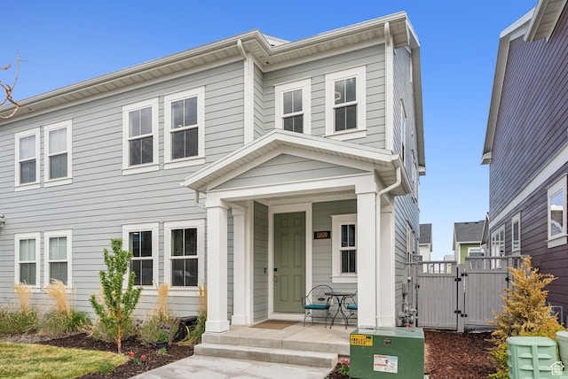 11619 S Silver Pond Dr W, South Jordan, UT 84009 - view of front facade featuring a gate