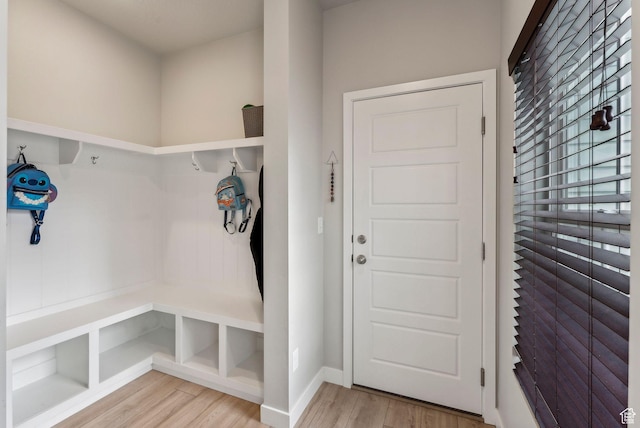 11619 S Silver Pond Dr W, South Jordan, UT 84009 - mudroom with baseboards and light wood-style flooring
