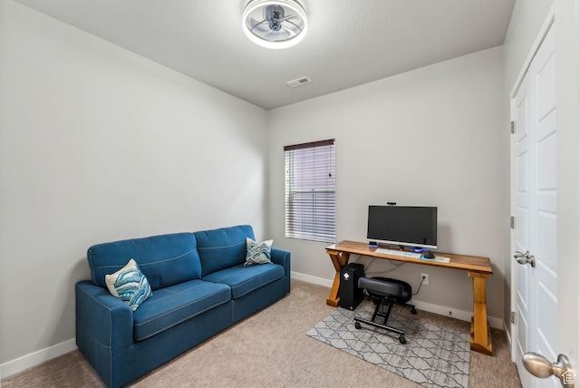 11619 S Silver Pond Dr W, South Jordan, UT 84009 - office with baseboards, visible vents, and carpet