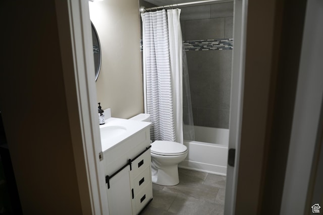 7044 W 8050 S, West Jordan, UT 84081 - full bath with vanity, shower / bathtub combination with curtain, and toilet