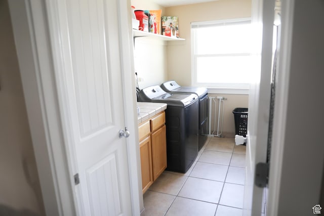 7044 W 8050 S, West Jordan, UT 84081 - clothes washing area featuring light tile patterned floors and washer and clothes dryer