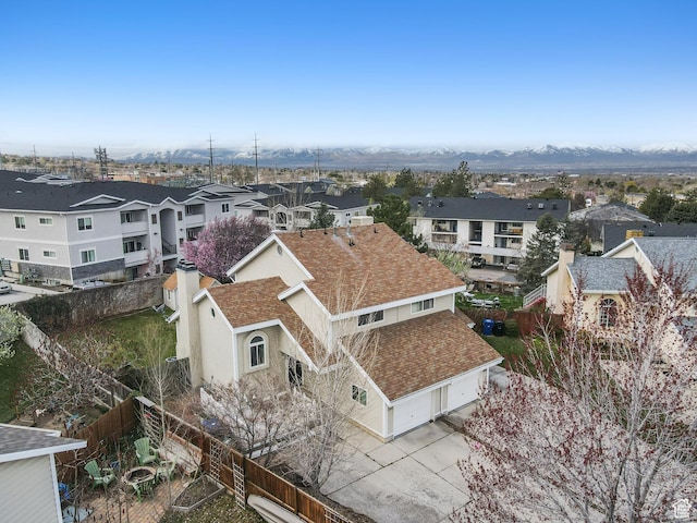 6888 S Hillside Village Cir, Salt Lake City, UT 84121 - birds eye view of property featuring a residential view