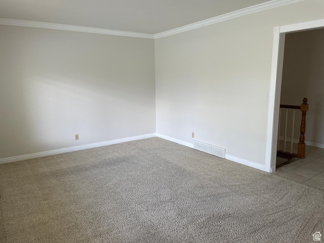1846 E 9800 S, Sandy, UT 84092 - spare room with visible vents, baseboards, crown molding, and carpet floors