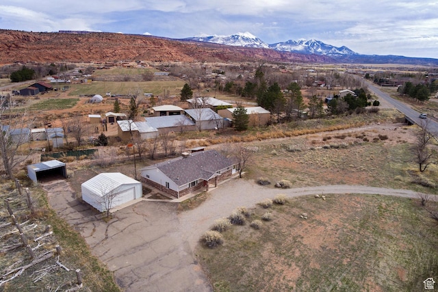 3971 S Spanish Valley Dr, Moab, UT 84532 - birds eye view of property with a mountain view