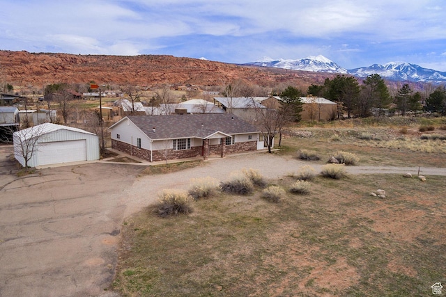 3971 S Spanish Valley Dr, Moab, UT 84532 - bird's eye view with a mountain view