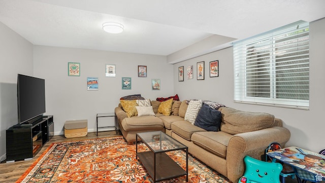 875 E 1150 S Unit 21, Ogden, UT 84404 - living room featuring baseboards and wood finished floors