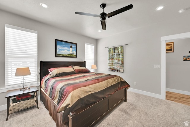 2515 W 3375 S, West Haven, UT 84401 - bedroom featuring carpet floors, recessed lighting, baseboards, and multiple windows